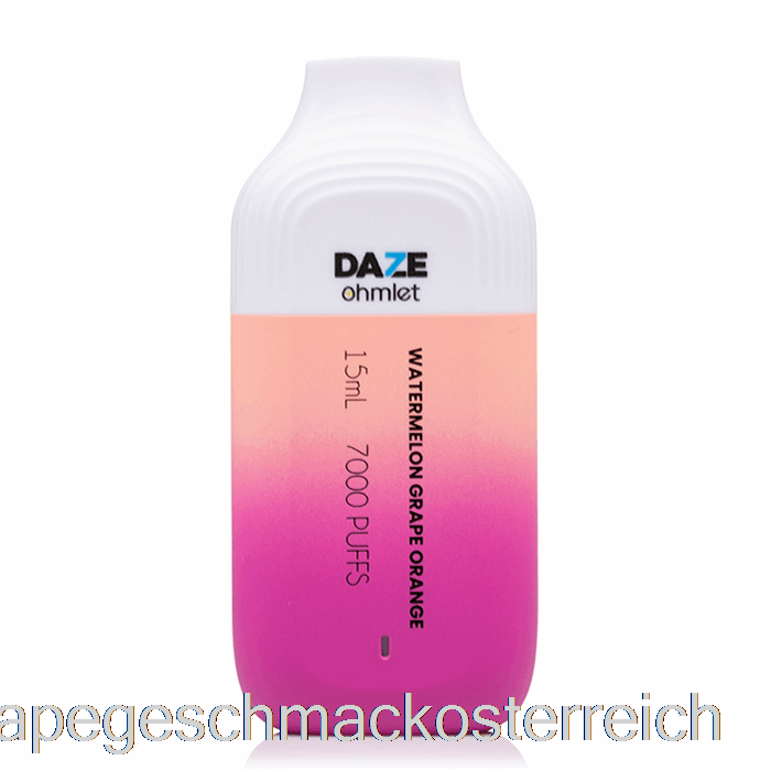 7 Daze Ohmlet 7000 Einweg-Wassermelone, Traube, Orange, Vape-Geschmack